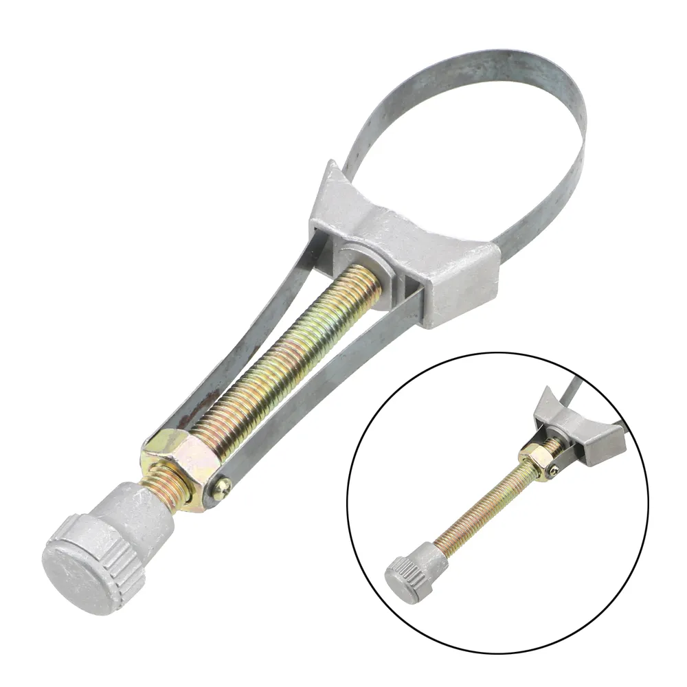 

Регулируемый ручной инструмент диаметром 60-120 мм стальной ремешок гаечный ключ инструмент для удаления масляного фильтра в автомобиле