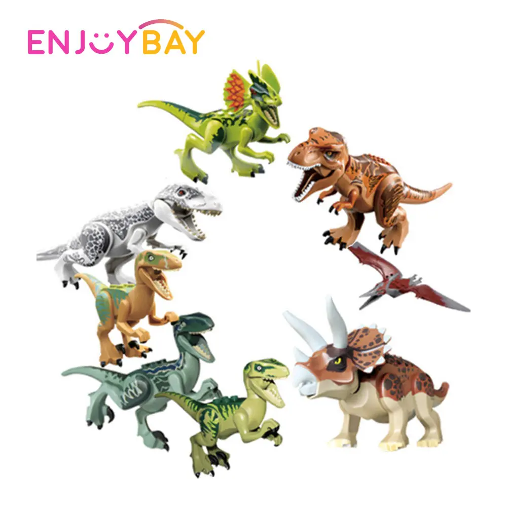 LB 1 динозавр строительные блоки игрушки развивающие Парк Юрского периода