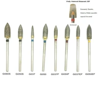 1pc dental polisher fully sintered diamond burs dental lab tool trimming drill for metal and jewellery