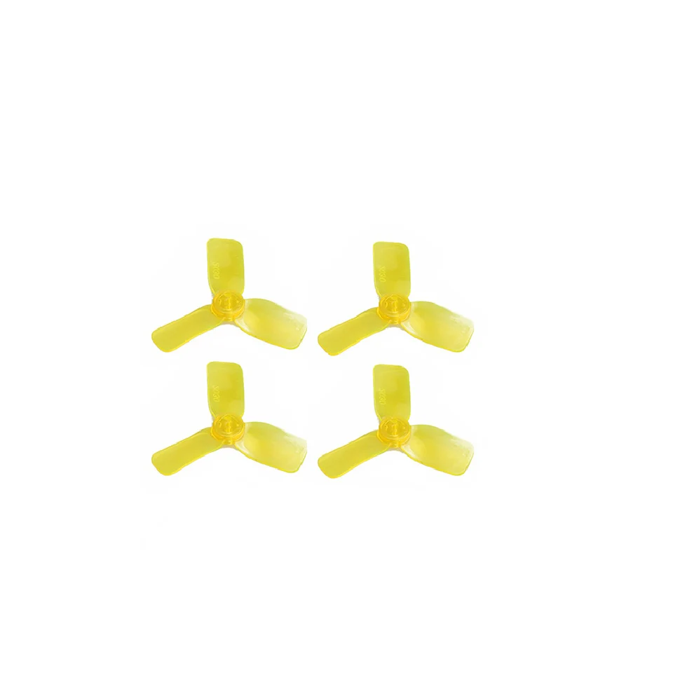 yellow 4 шт 2030 пропеллер 2030R 2 дюйма 1,5 мм отверстие 3 лезвия Bullnose с тремя лезвиями, пропеллеры для EX1103 1102 1105 бесщеточный мотор мини-Дрон - Цвет: yellow