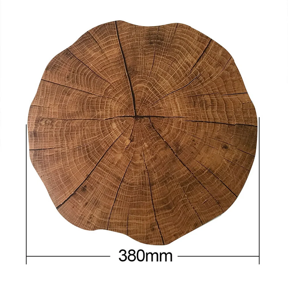 

Tableware Pad Wood Placemat Table Mats Dining Tableware Pad Lotus Shape Tea Cup Bowl Decoration Coaster Christmas Pad