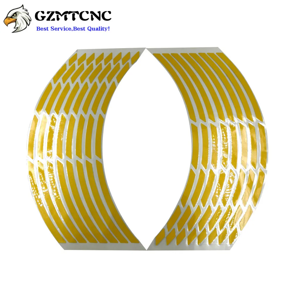 14 дюймовая наклейка на колеса мотоцикла Светоотражающая обод лента для