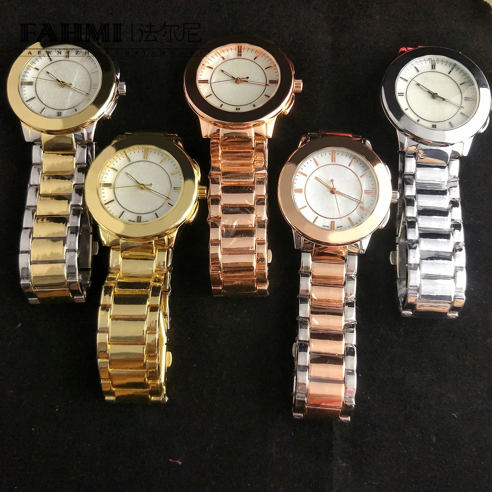 

2020 Alloy Fashion Business Exquisite Men and Women Couple Quartz Watch Rose Gold High Quality Original Jewelry Fashion Gift