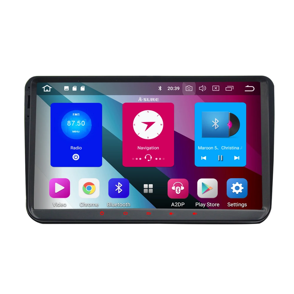 A-Sure 8 core 4 ГБ 9 ''ram Android 8 радио gps DVD для Volkswagen VW Tiguan Polo Golf 5 6 Passat Caddy Transporter Touran Sharan
