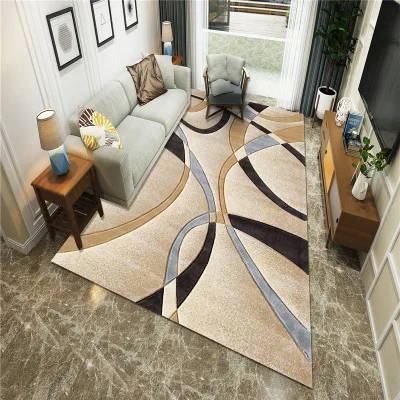 

Modern Simple Nordic Carpet Living Room Bedroom Bedside Carpet Floor Mat Nordic Ins Geometry Household Carpet