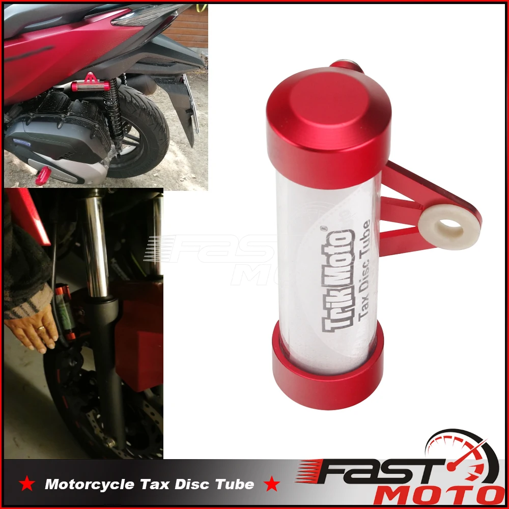 

Motorcycle Motorbike Tube Tax Disc Cylindrical Holder Frame Screwdriver Real Waterproof Universal For Yamaha Honda Suzuki Part