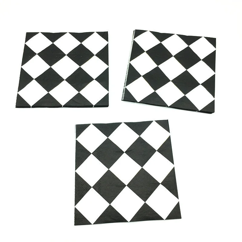 Гонки Черный Белый Гоночный флаг автомобиль мотоцикл в клетку баннеры ручной для