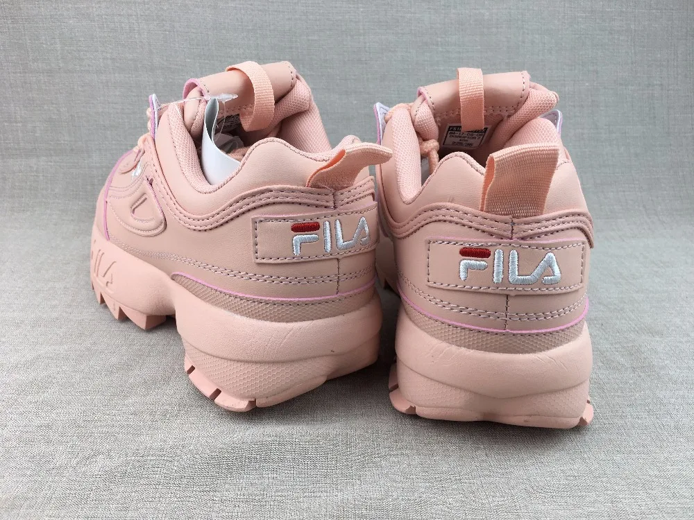 Женские розовые кроссовки для бега FILA Disruptor II спортивная обувь нескользящая