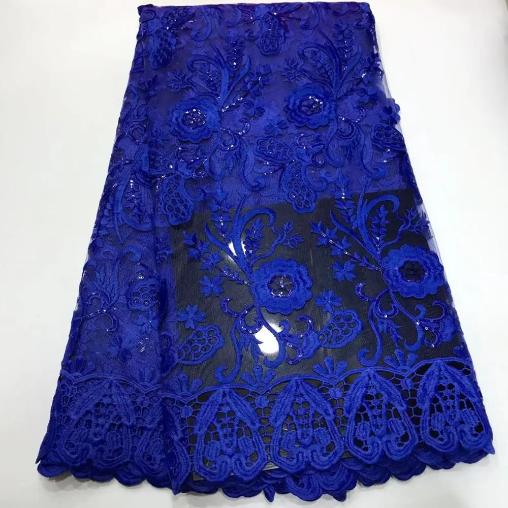 

NaXiu High Quality Nigerian French Tulle Lace Fabric Latest Beaded 3D Net Mesh African Lace Fabric For Nigerian Wedding