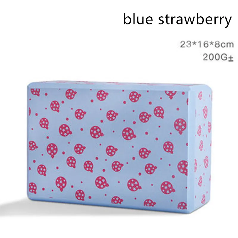 Красочный блок для йоги из ЭВА мультяшный пенопластовый кирпич упражнений