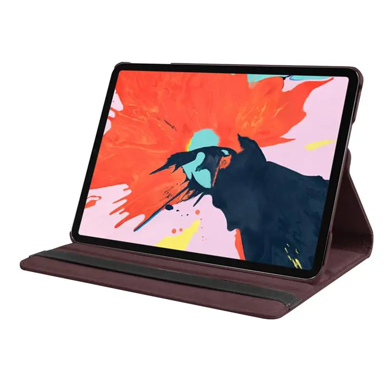 Чехол для планшета iPad Pro 12 9 дюйма 2020 вращающийся на 360 ° откидной Чехол-книжка с