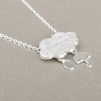 Женское колье с подвеской Облако и кулонами из стерлингового серебра 925 пробы Модный женский праздничный