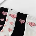 Симпатичные носки с принтом love kawaii slouch socken женский белый Харадзюку женские носки из хлопка в Корейском стиле женские носки