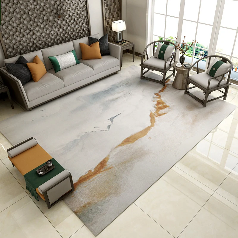 

Modern Carpet Living Room Chinese Style Mountain Rugs For Bedroom Sofa Study Table Floor Mat Thick Large Bedside Area Rug