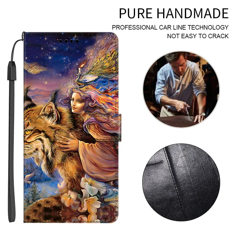 Кожаные флип-Чехлы для TCL 306 305 Φ 30 SE Магнитный чехол-книжка с подставкой карт чехол