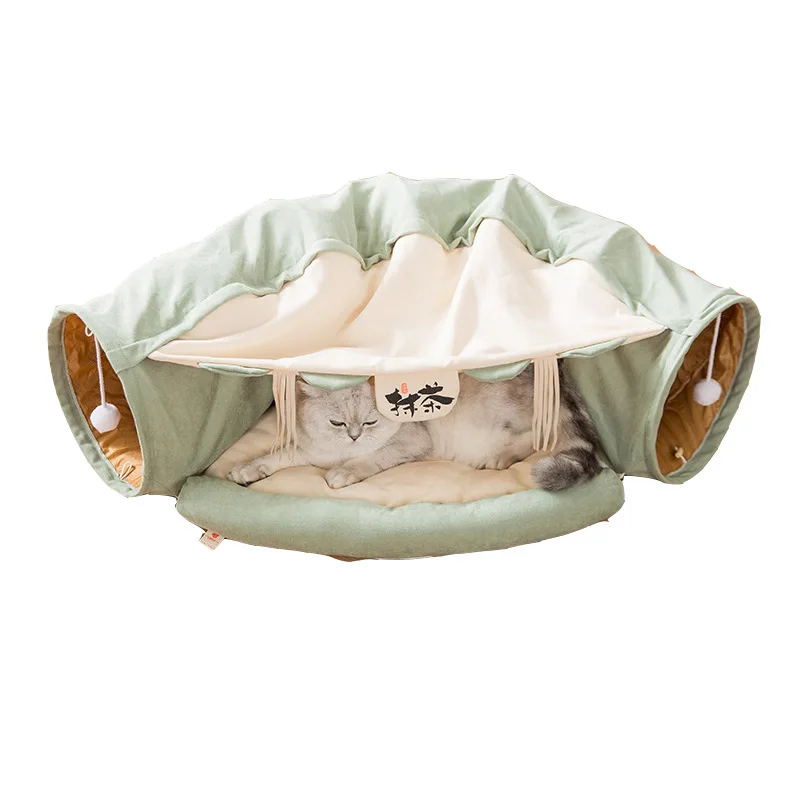 

Cat Toy Foldable Cat Tunnel Cat Channel Roll Totoro Cat Cat Nest Cat Bed Pet Supplies Cat Bed Cat House Cat Mat
