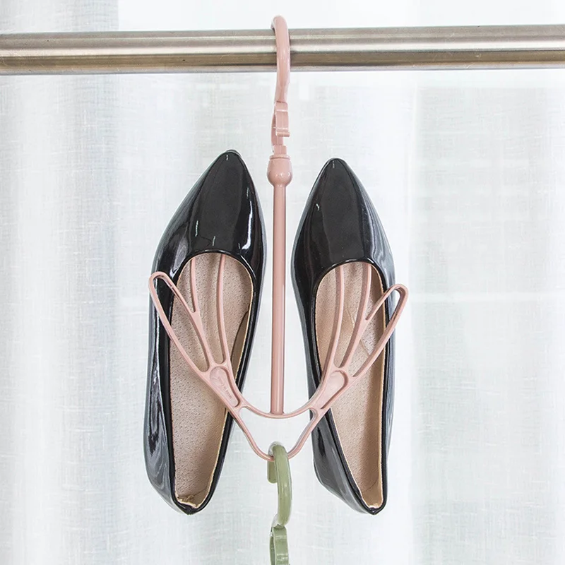 Подвесная вешалка на ремень для обуви органайзер хранения сушилка с защитой от