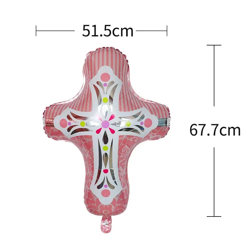 Шарик гелиевый Пасхальный с крестом шарик из фольги для украшения Креста Иисуса