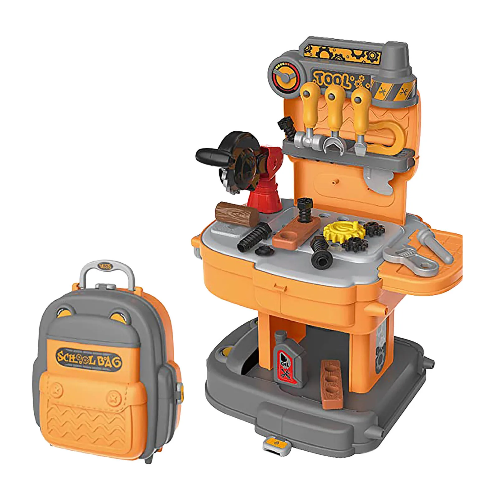 

Toolbox Realistic Function Tool Set Portable Engineering Repair Tool Pretend To Play House Learning Children's Educational Toys