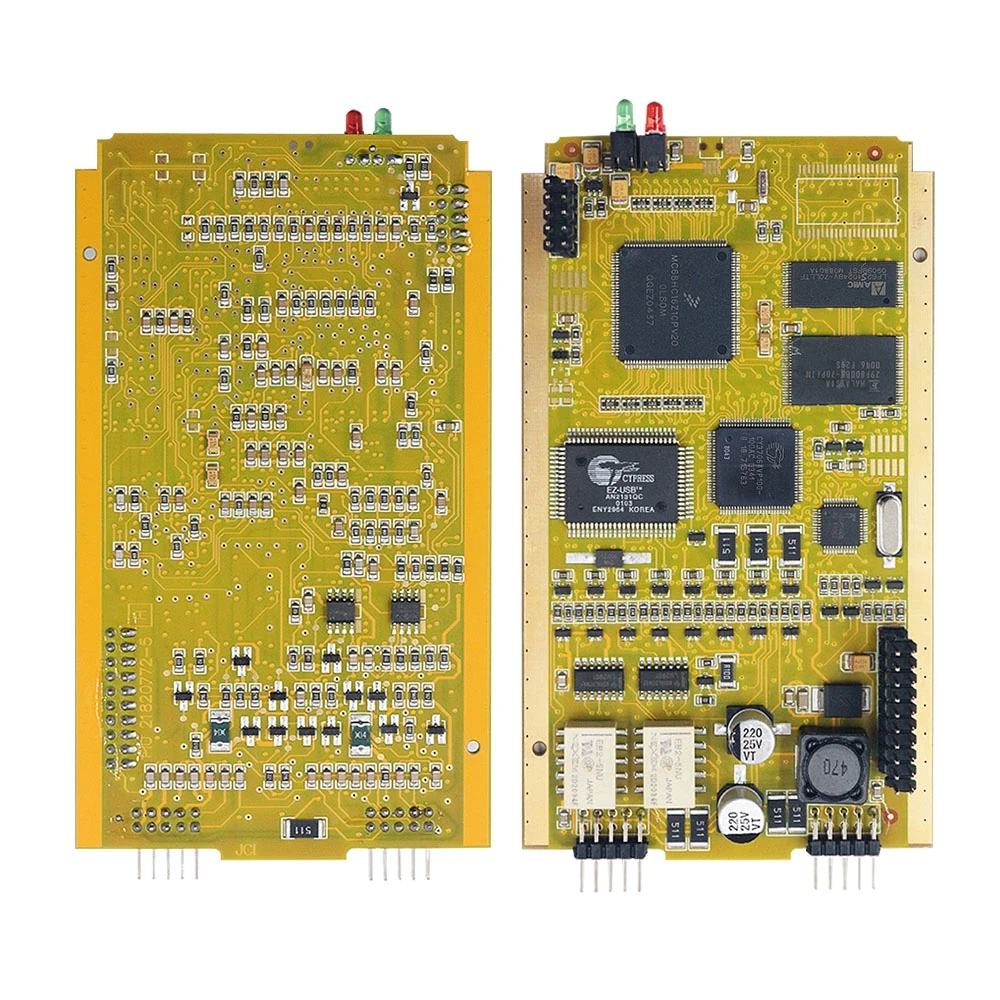 DHL бесплатно для Renault Can Clip V202 V203 AN2131QC Золотая печатная плата полные чипы OBD2