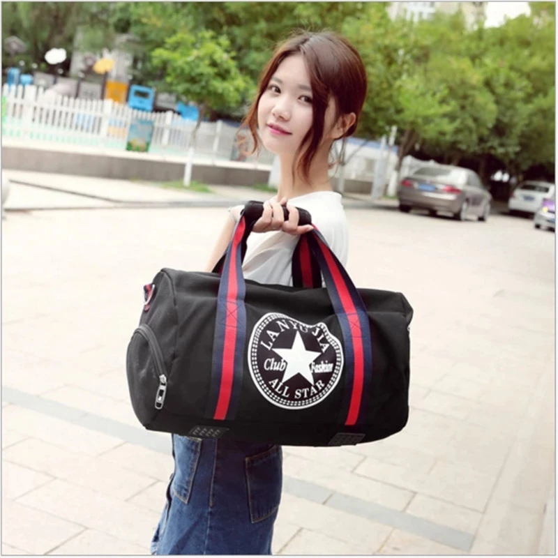 

Gym Bags Men Sports Fitness Pack Cylinder One Shoulder Sport Bag Women's Handbags Travel Bags Nylon Waterproof Handbag Package