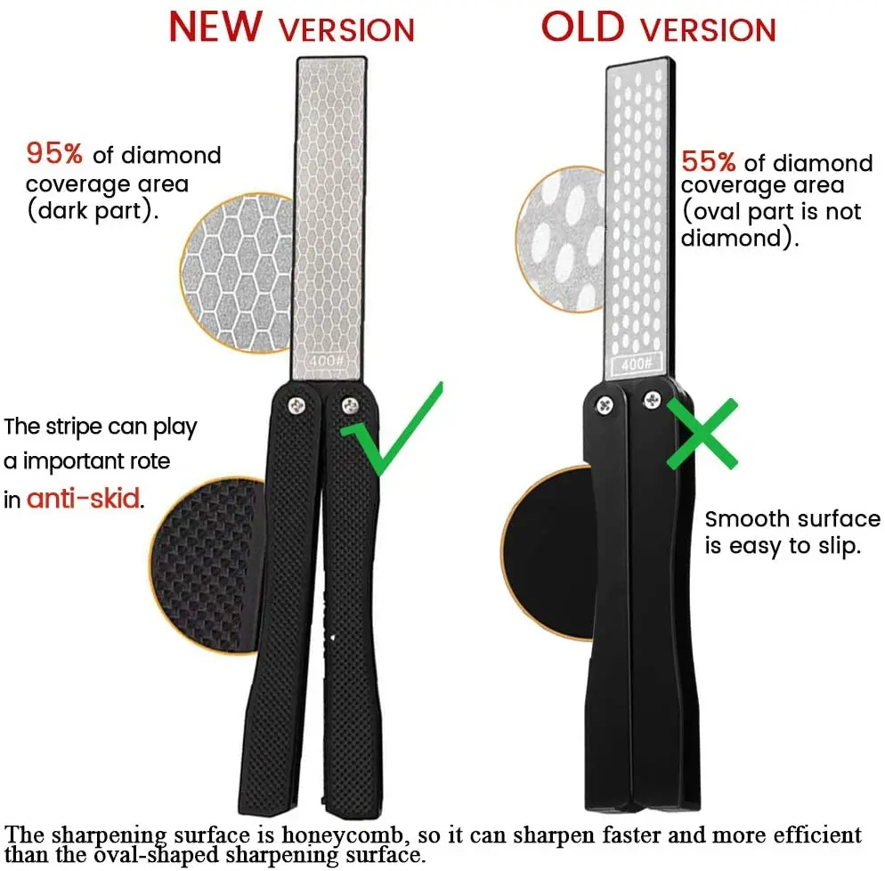 Походное снаряжение для кемпинга складная Алмазная точилка ножей карманный