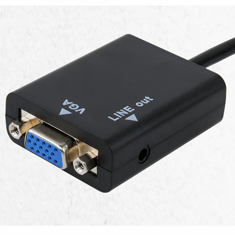 Baolyda адаптер hdmi vga с аудио 3 5 мм HDMI мужчина к VGA Женский до 1080P для ПК ноутбук