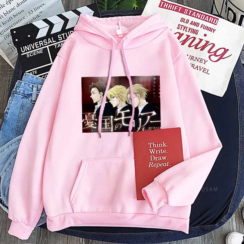 Японские толстовки с капюшоном Moriarty The Patriot William Sherlock смешные Мультяшные худи в