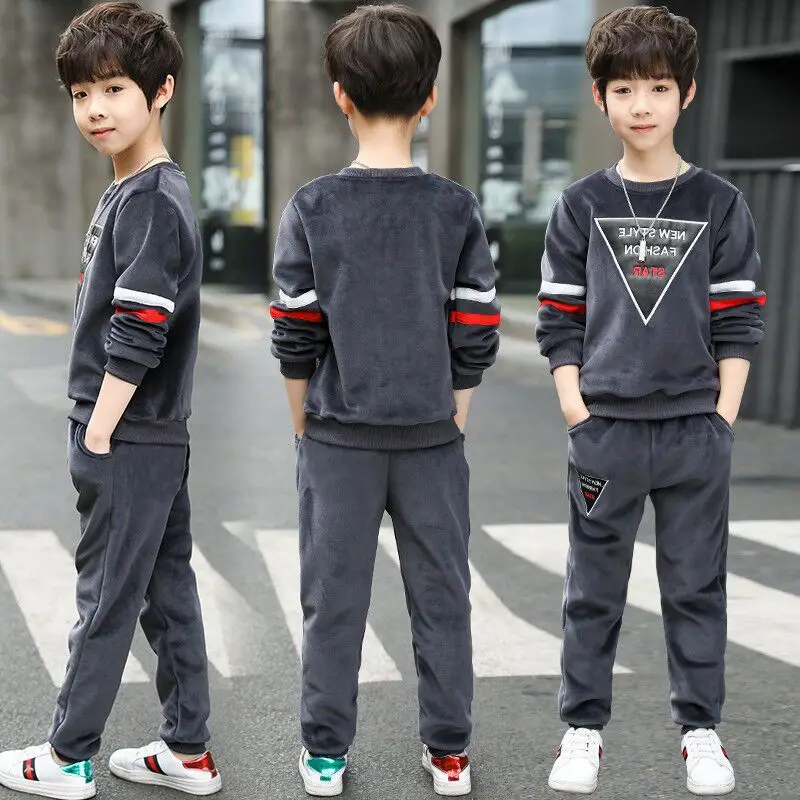 Детская одежда осень-весна 2021 для мальчиков топ + штаны наряд детская спортивная