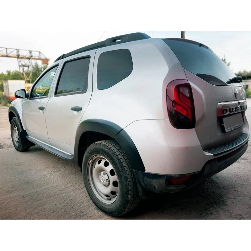 Защитные накладки колесных арок для Renault Duster 2010 2014 АБС пластик глянцевое тиснение