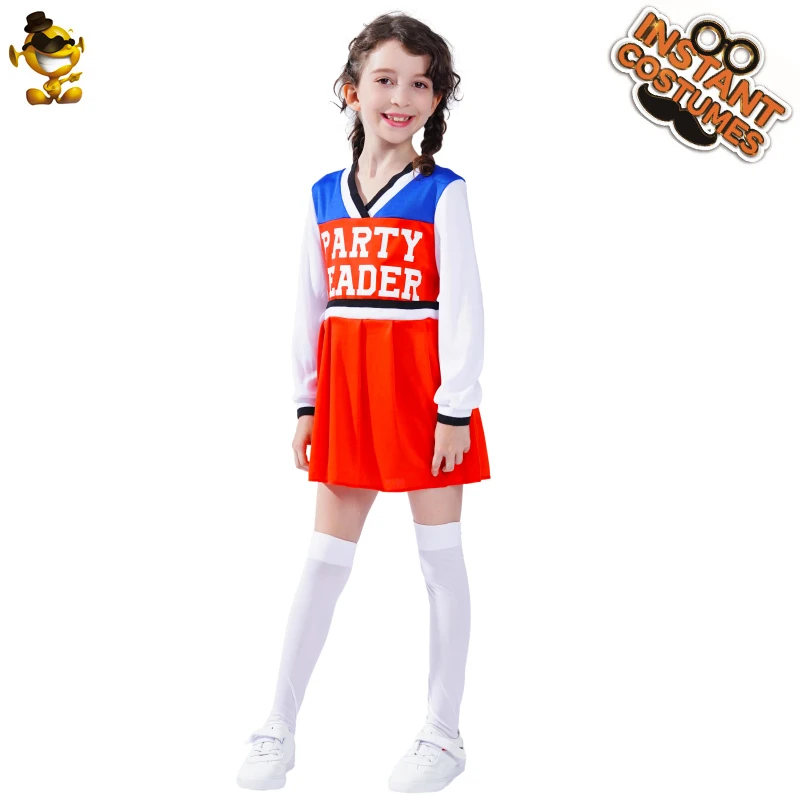 

DSPLAY Christmas Party Leader Dress Roleplay Carnival Sports Uniform School Girls Musical Dance Fancy Dress Party