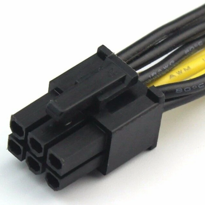 5 шт./лот GPU Кабель-Удлинитель 18AWG 6 Pin папа к двойному 8Pin (6 + 2) Мужской кабель для