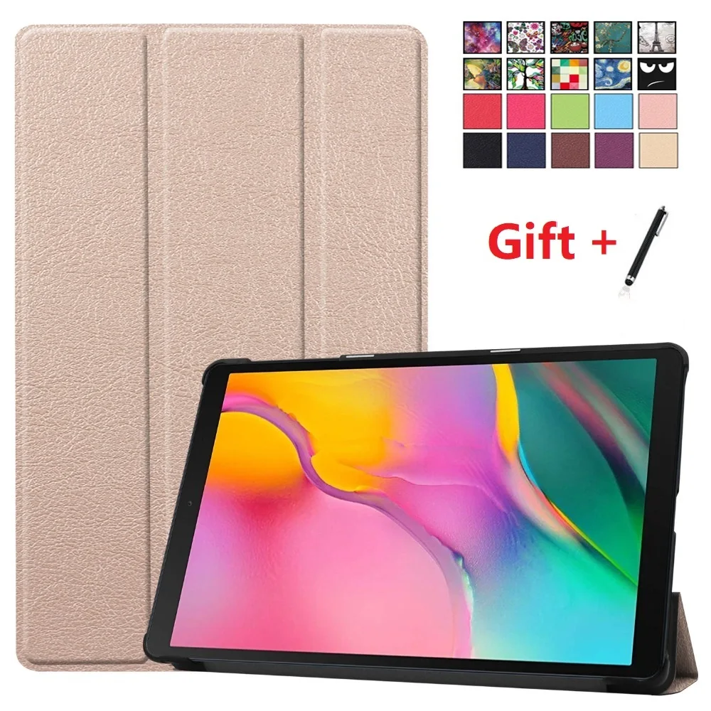 Ультратонкий Магнитный чехол для Samung Galaxy Tab A 10 1 2019 умный флип из искусственной