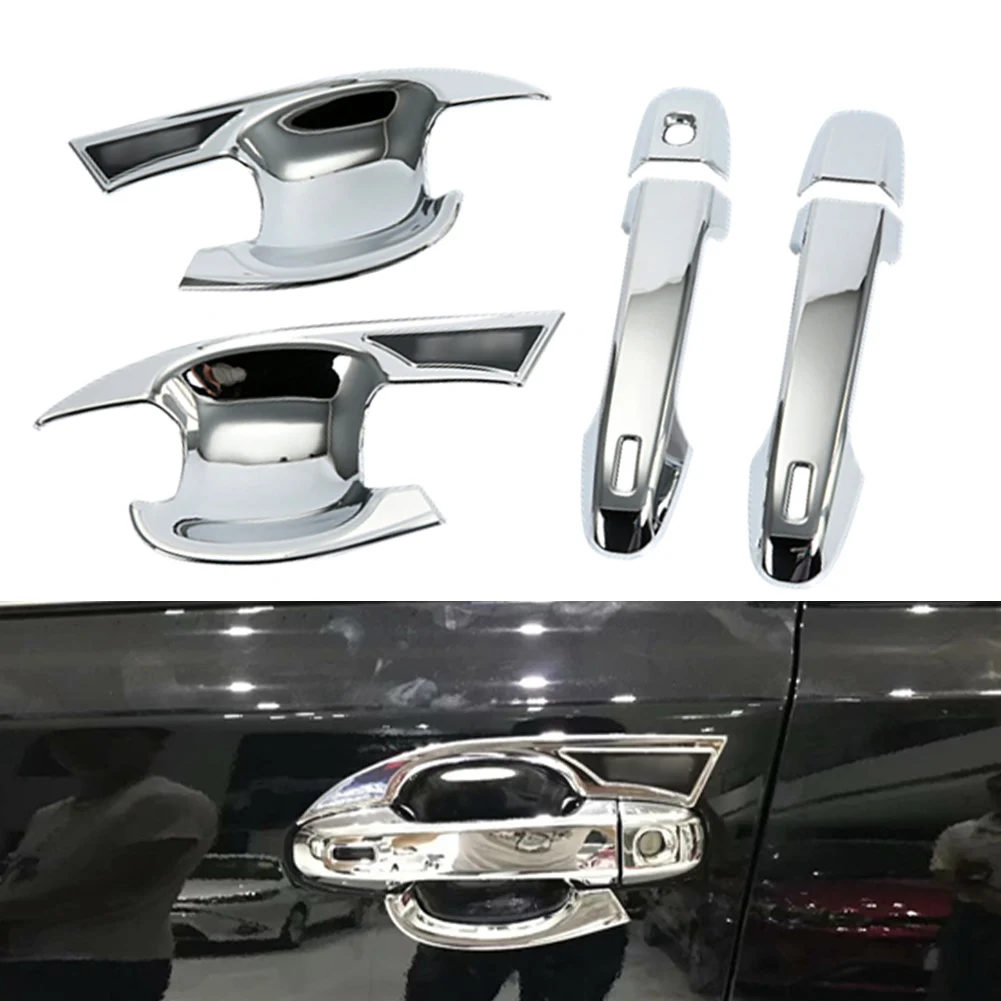 

6PCS Car Door Exterior Handle Cover Handle Cup Protective Sticker Carbon Fiber Black Cover Trim Protector for 18-21 Toyota C-HR