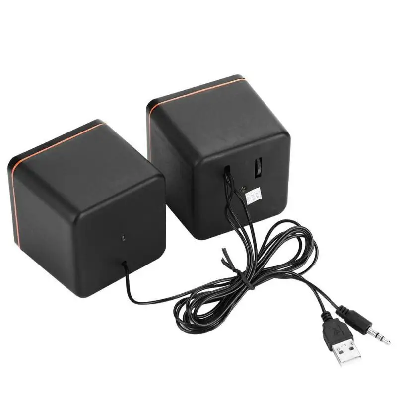 1 пара USB 5 в компьютерные колонки тяжелый бас сабвуфер 3,5 мм MP3 для ПК ноутбук мини компьютерный динамик 2,1 сабвуфер USB мощность
