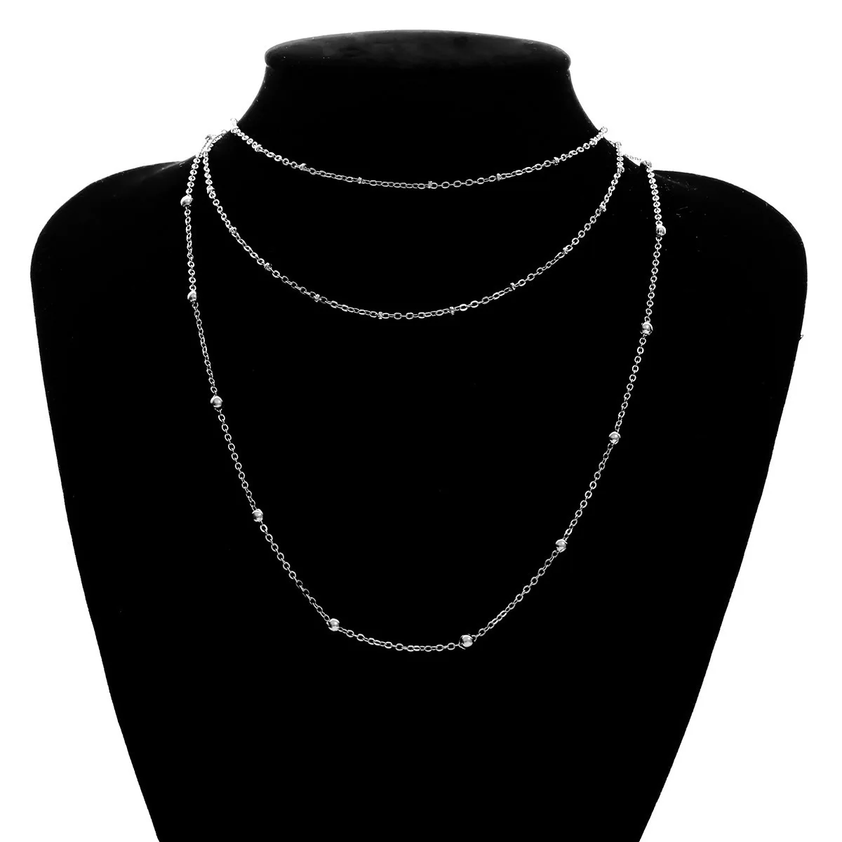 Abayabay Choker Personalized Girl Necklace Multilayer Chain Women Rose Gold Color Bohemia Necklaces Jewelry Lovers Kpop Collier