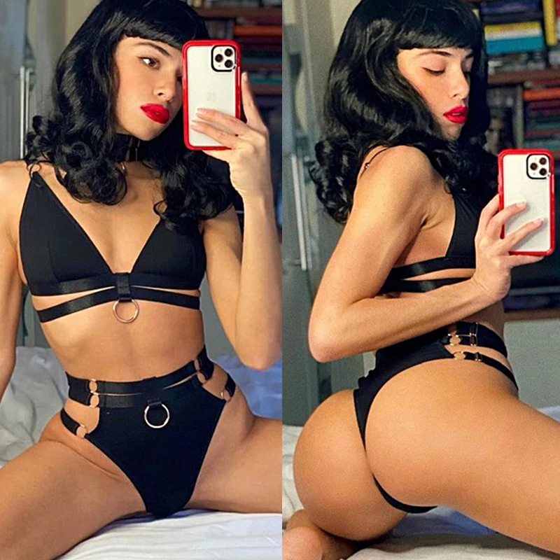 Сексуальный бюстгальтер стринги комплект нижнего белья прозрачные Женские