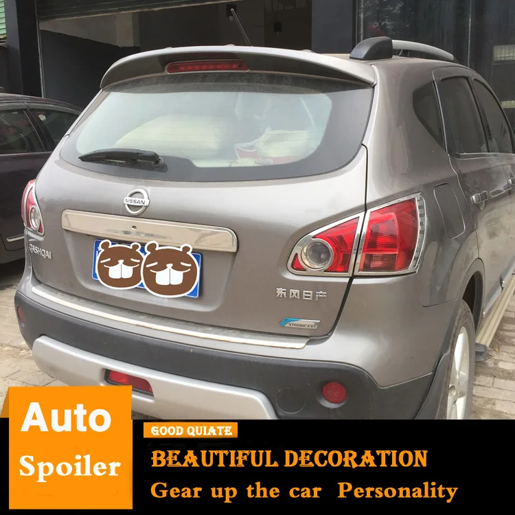 For 2006-2013 Nissan Qashqai Spoiler 2008 2011 Hatchback ABS Material Car Rear Wing Primer Color Trunk decoration | Автомобили и