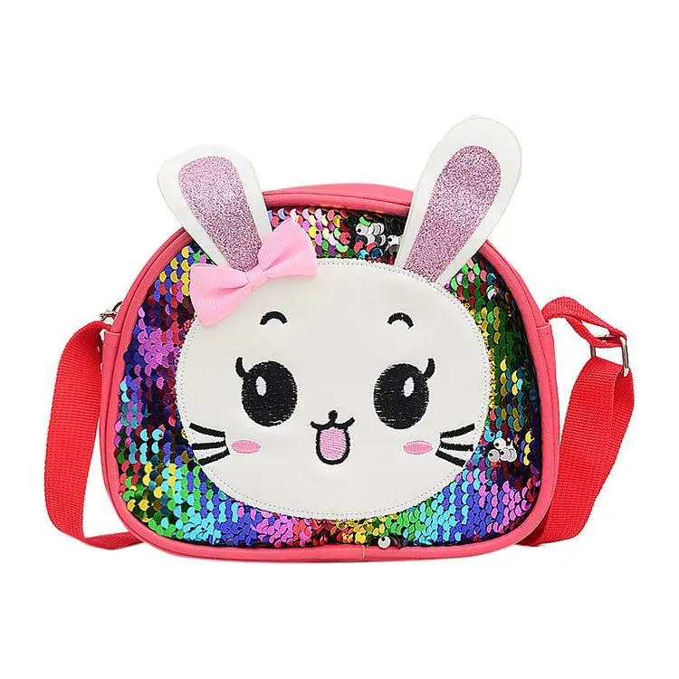 

Childrens Bag Girls Messenger Bag Fashion Princess Girl Baby Cute Bunny Sequin Backpack Crossbody Bags