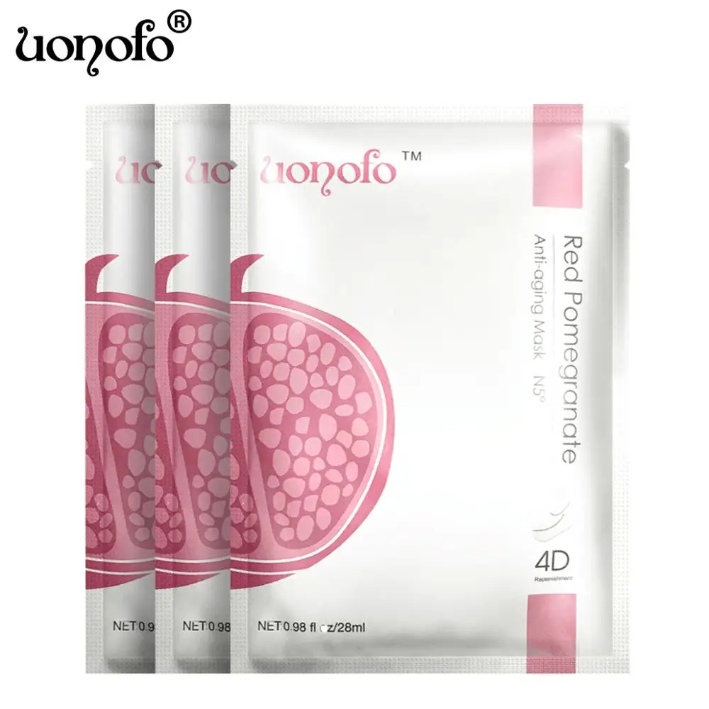 4D алоэ вера папайи граната маски для лица с натуральным растительным экстрактом