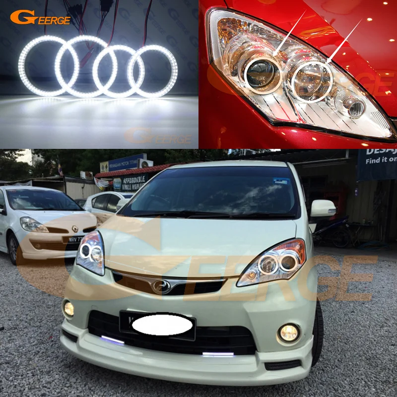 Для Perodua Alza 2009 2010 2011 2012 2013 2014 2015 ультра яркий SMD светодиодный комплект колец