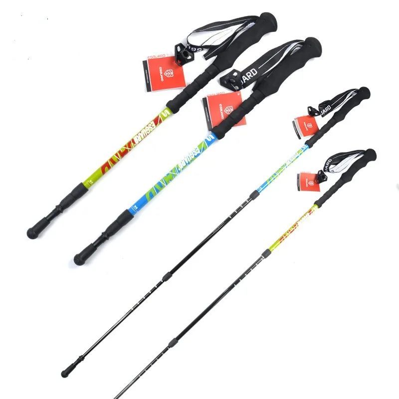 Открытый толстые углеродного волокна выдвижной ледоруба трехсекционная