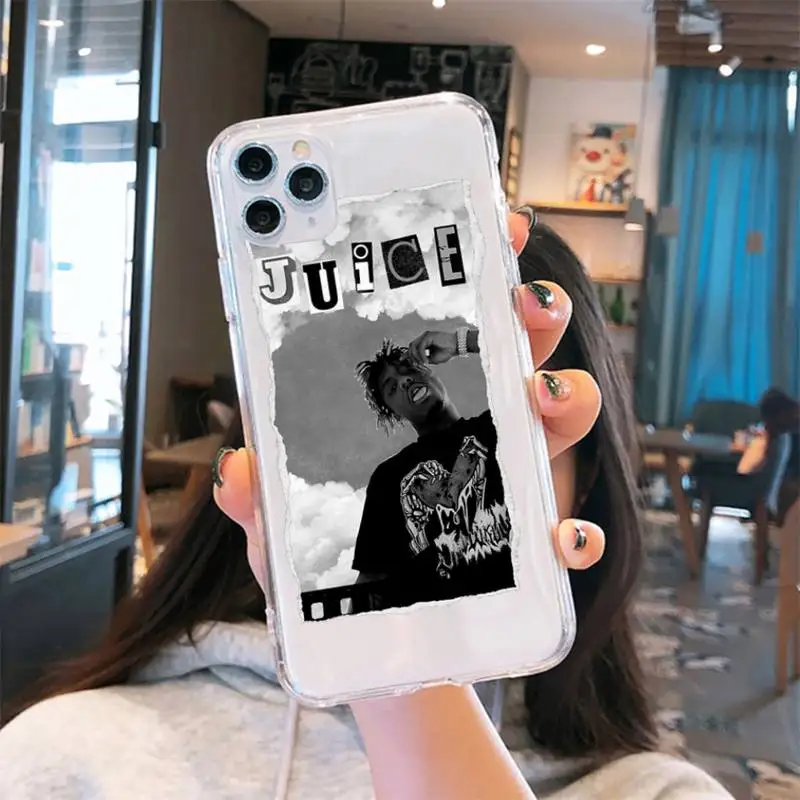 

Juice Wrld Death Race for Love Hop Rap Phone Case Transparent for iPhone 6 7 8 11 12 s mini pro X XS XR MAX Plus cover shell