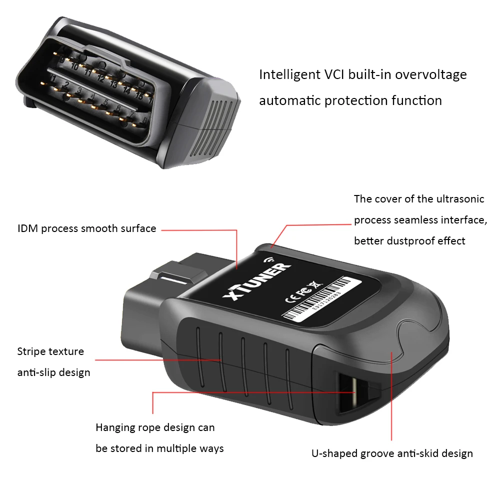 Vpecker xтюнер E1 E3 wifi V11.1 OBD2 Авто адаптер автомобильного диагностического