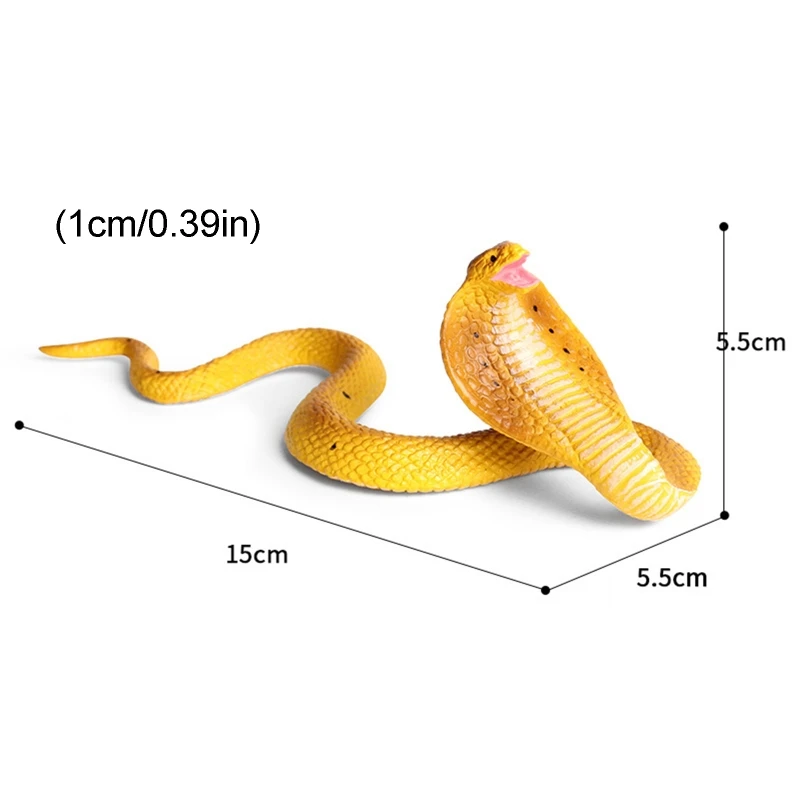 

Realistic Simulation Rubber Snake Toy Garden lifelike Joke Prank Gift Halloween Party Props