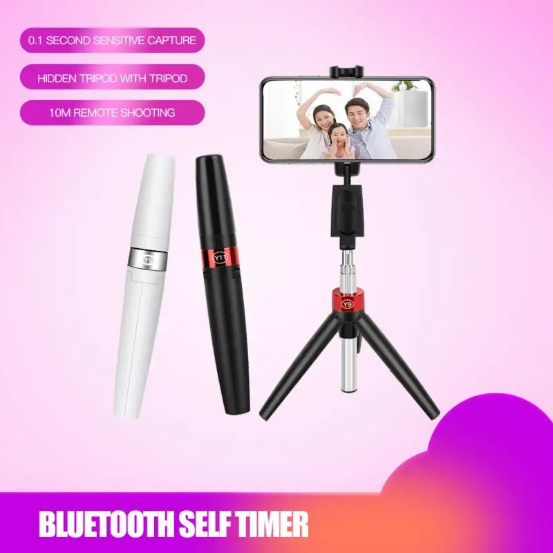 

BT Selfie Stick Expandable Tripod Adjustable Portable With Remote Control Selfie Stick Suitable For Travel Photos