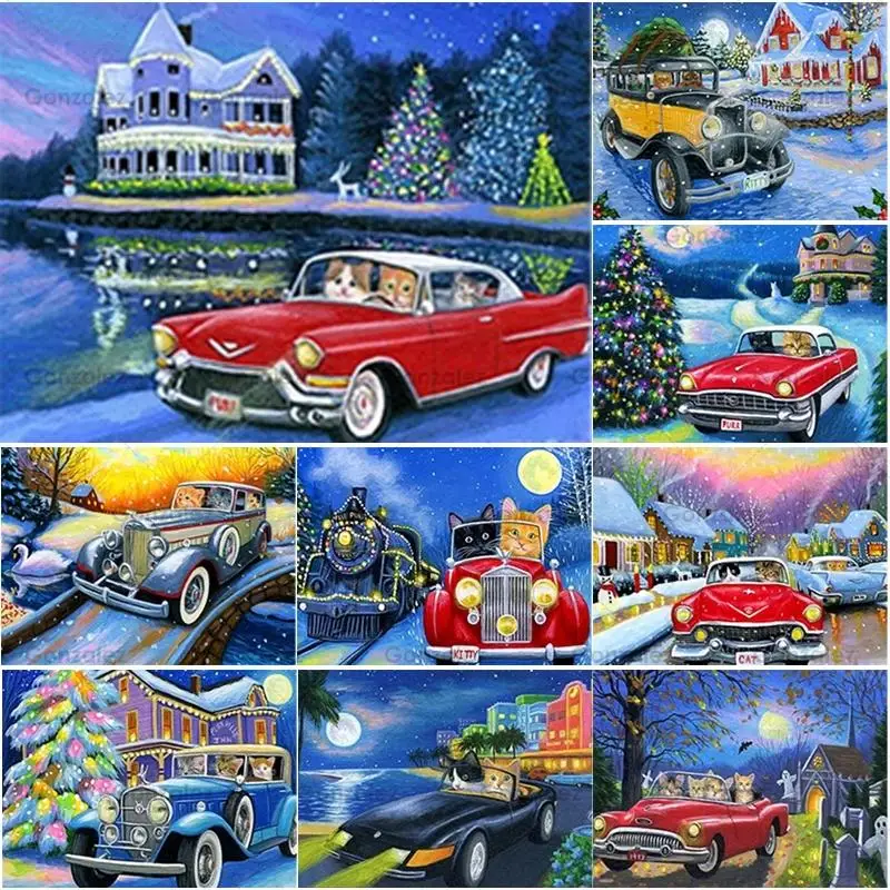 

Holiday Decor 5D Diy Diamond Painting Full Drill Cross Stitch Mosaic Rhinestone Embroidery Christmas Decoration Handmade Gifts