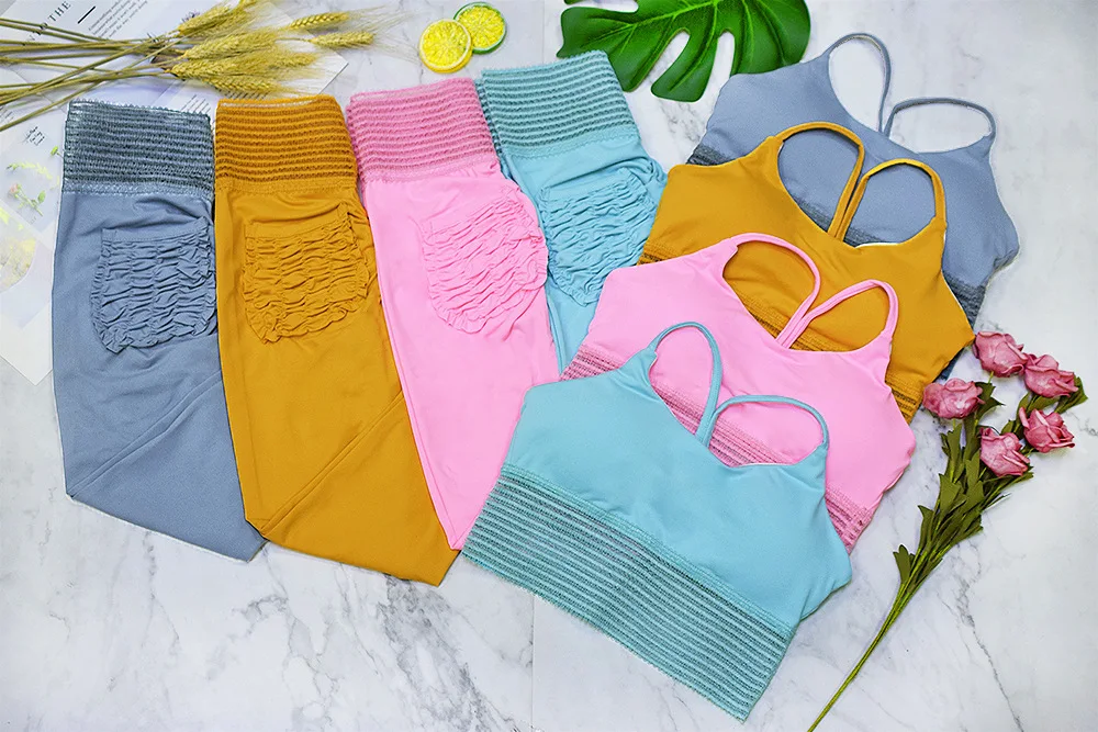 Imlario New Sports Bra Lake Blue Exercise Yoga Tank Racerback Medium Support Workout Tops Absorb Sweat Women Active Sportswear