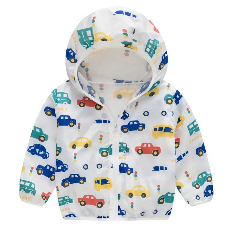 BBD New Children Jacket Boysgirls Summer Hooded Long Sleeved Thin Sun Protection Coat Tops Infants 2-7year Costume Kids Clothes | Детская