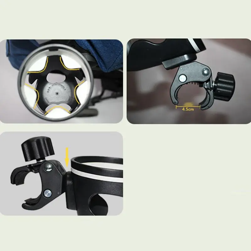 

Baby Carriage Cup Holder Child bicycle Bike Cart Bottle Rack 360 Rotatable For Pushchair Buggy Stroller Accessories